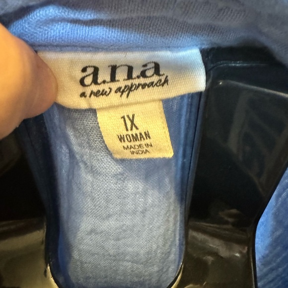 Blue Long Sleeve Babydoll Dress - Picture 6 of 8